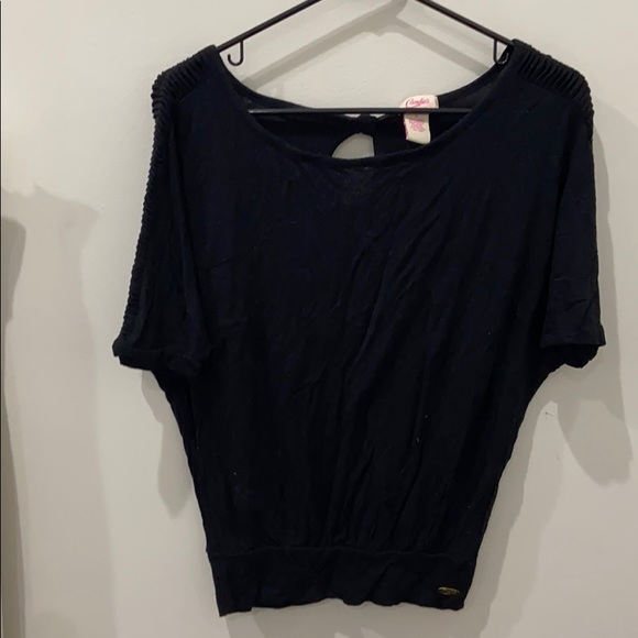 Black 3/4 sleeve blouse - Picture 1 of 3